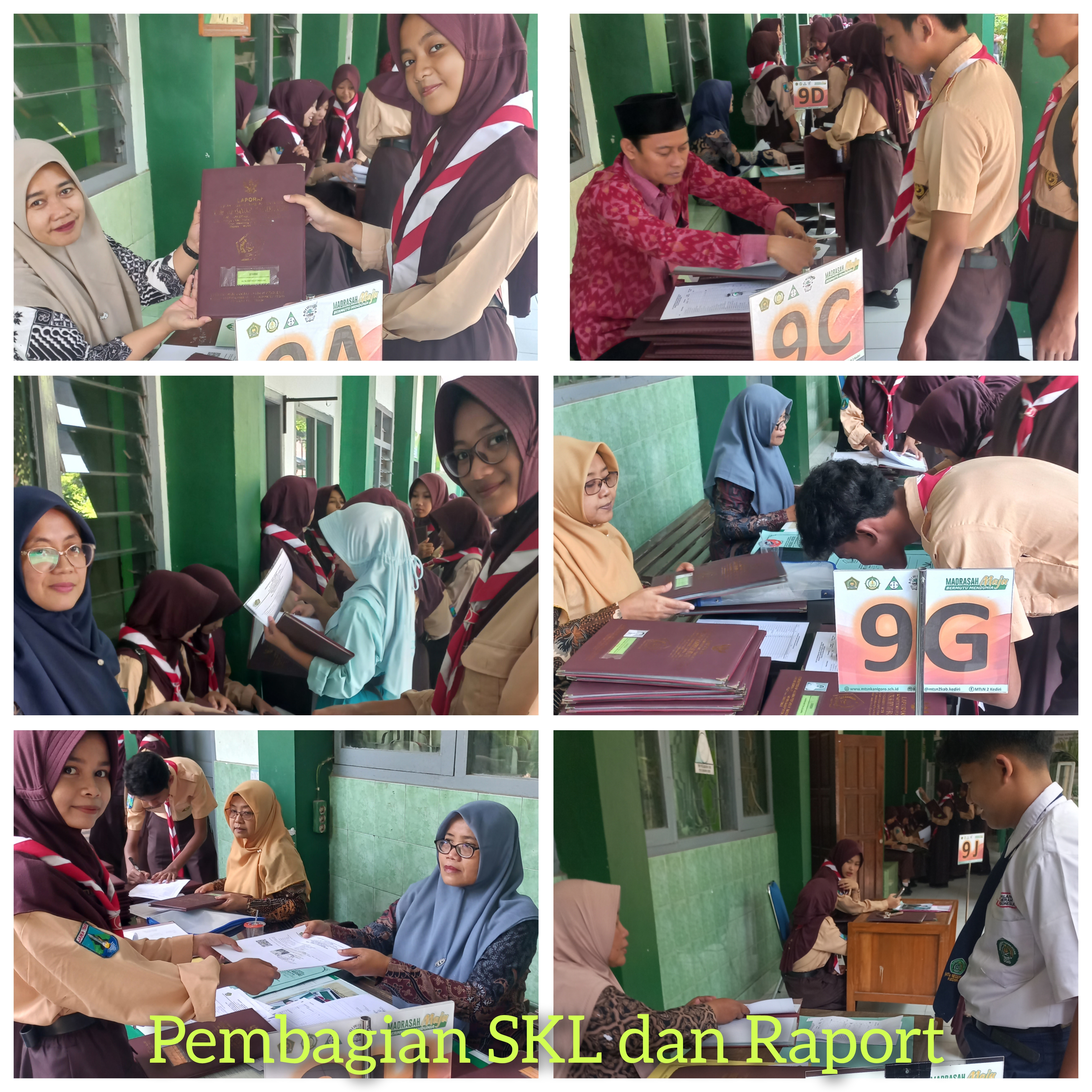 Pembagian SKL dan Raport Kelas IX