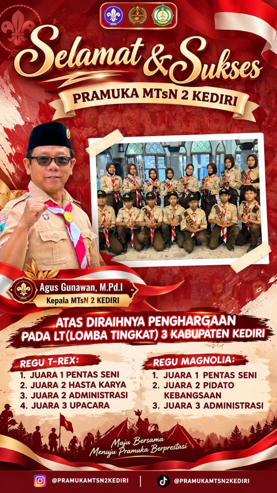 MTsN 2 Kediri Wakili Kwaran Kec. Kras